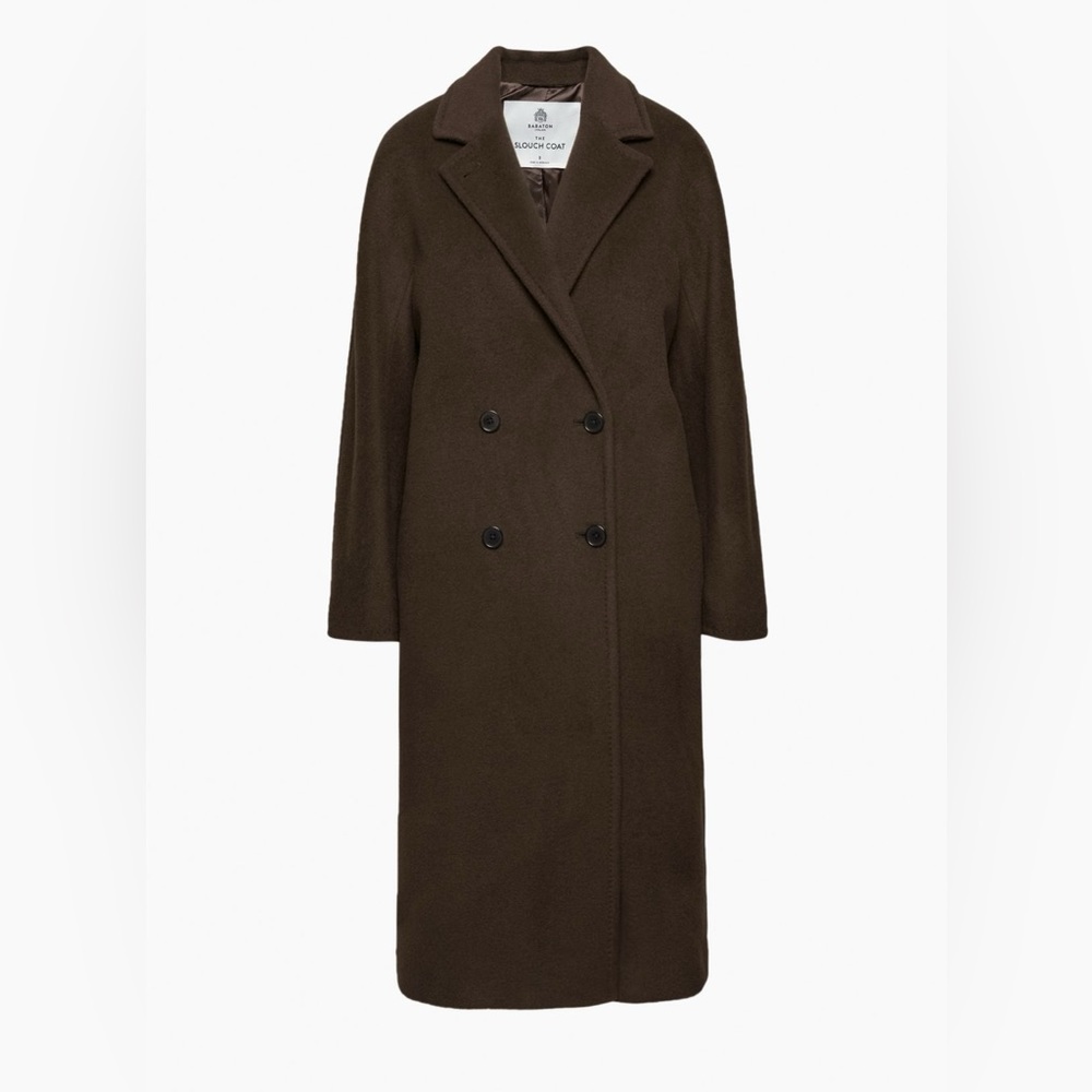 Aritzia Babaton The Slouch Coat in Burnt Cedar